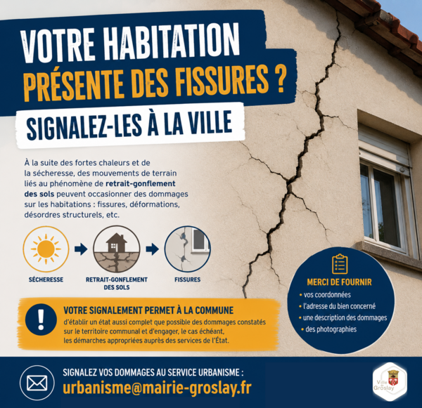 Mouvements de terrain : Signalez les éventuels dommages sur votre habitation !