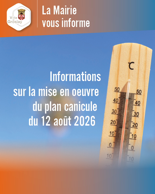 Plan canicule - Mercredi 12 août 2026