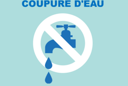 Avis de coupure d'eau