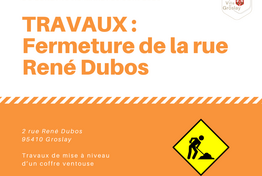 Travaux rue René Dubos