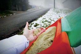 Mise en place de bacs à sel