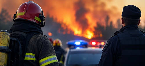 Collecte de dons pour les pompiers et les forces de l'ordre en Gironde