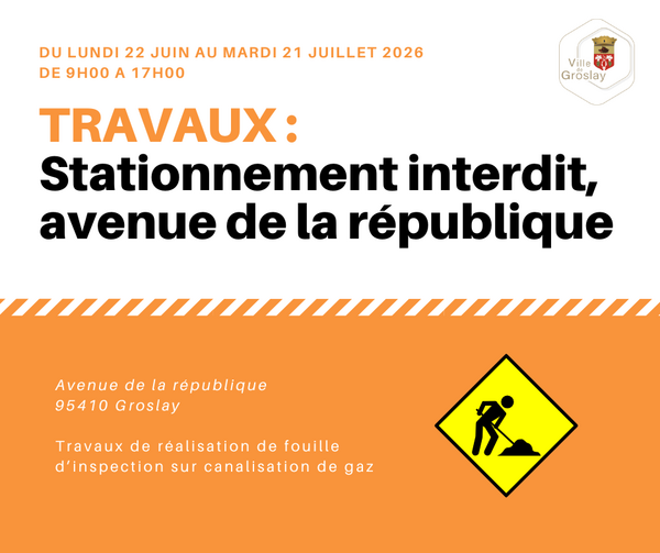 Travaux avenue de la république