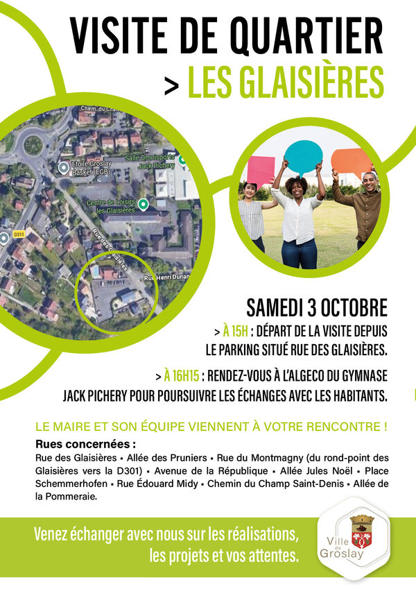VISITE DE QUARTIER DANS LE SECTEUR DES GLAISIERES 