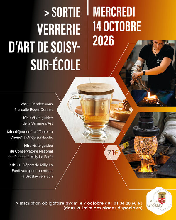 Sortie à la Verrerie d'Art de Soisy-sur-Ecole