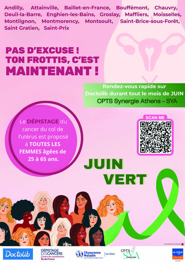 Juin Vert : dépistage du cancer du col de l'utérus
