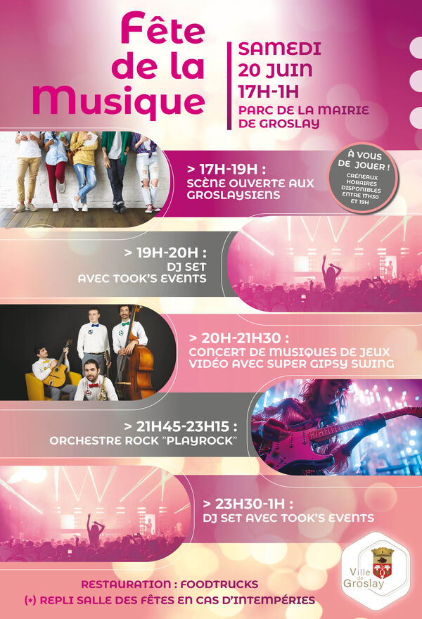 Fête de la musique samedi 20 juin 2026