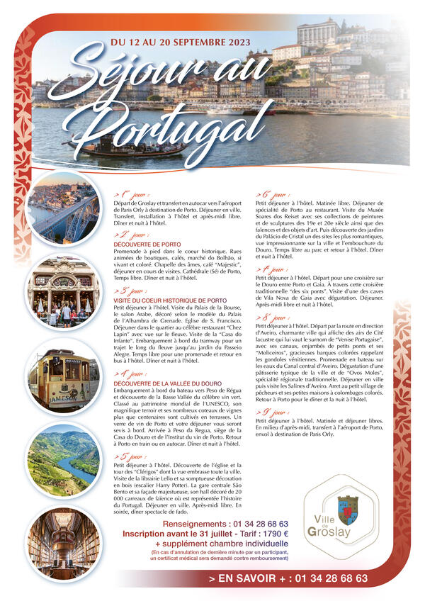 Séjour au Portugal