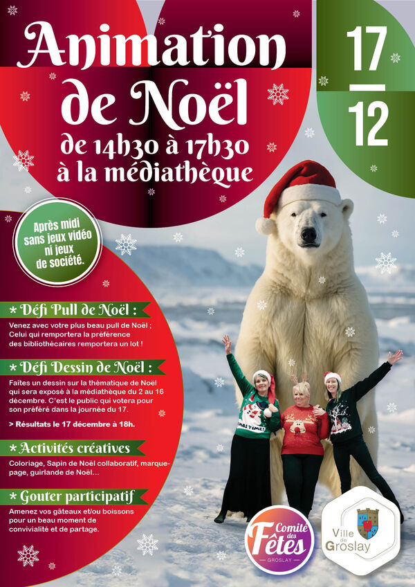 Animation de Noël à la Médiathèque