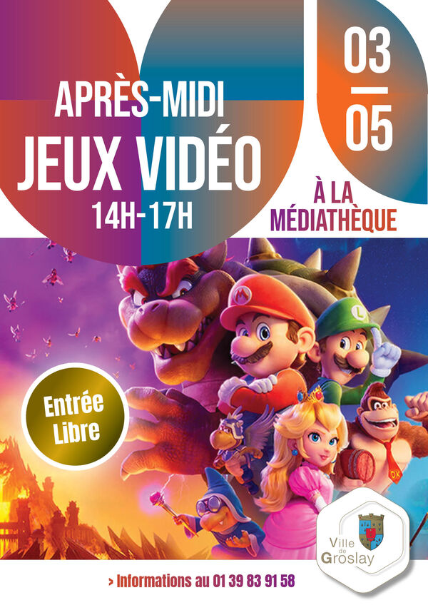 Après-midi Jeux Vidéo à la Médiathèque