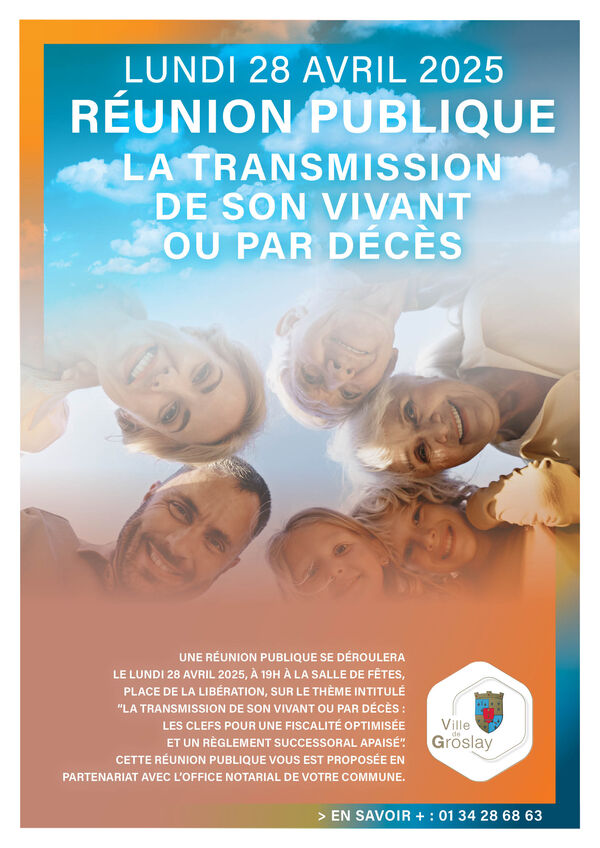 Réunion publique transmission notariale