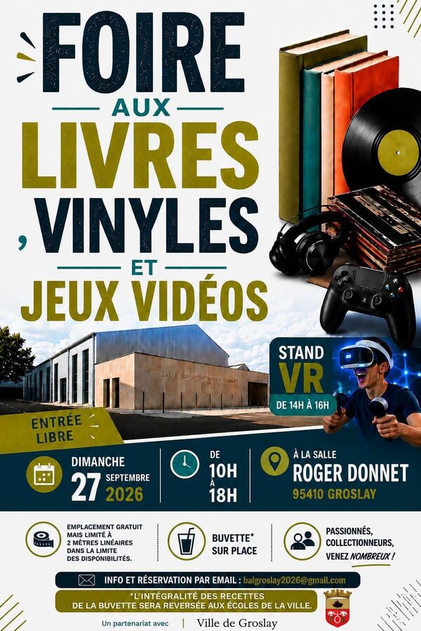 Foire aux livres, vinyles et jeux vidéo