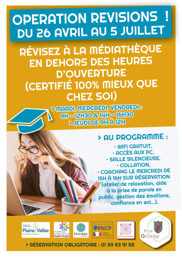 OPERATION REVISIONS du 26 avril au 5 juillet