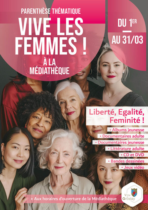Thématique “Vive les femmes” à la Médiathèque